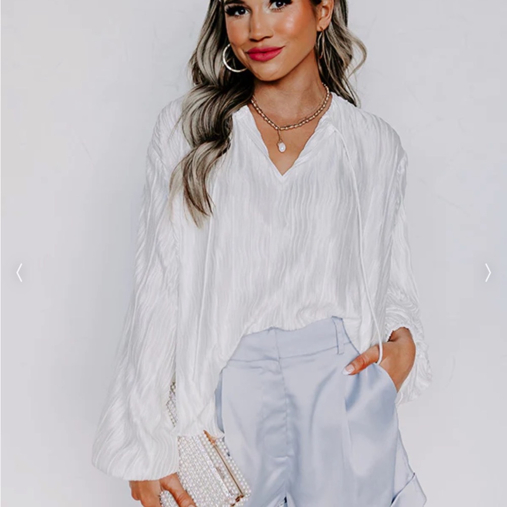 Pleated Shift Top